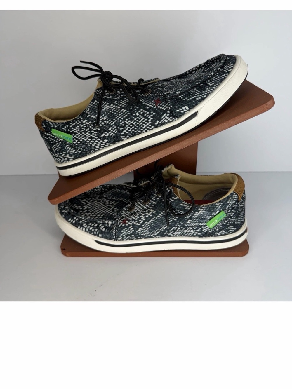 TWISTED X Womens Kicks Sz 6.5 WCA0045 Snake Print Sneaker Casual Shoes